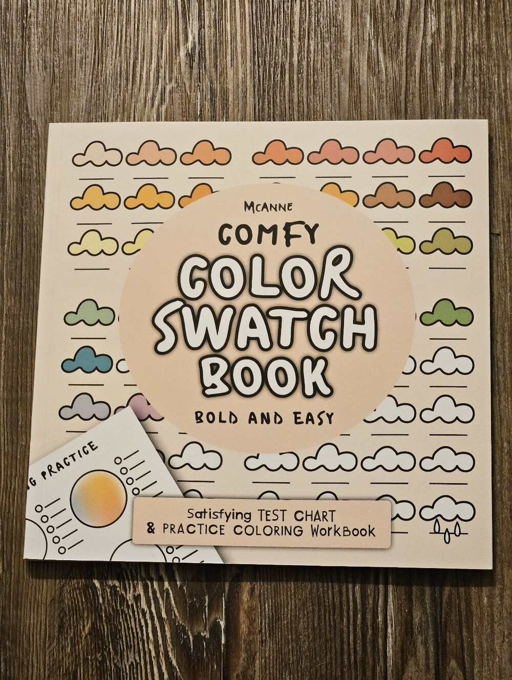 McAnne Comfy Color Swatch Book - Bold and EasyColoring book with glow effect pr